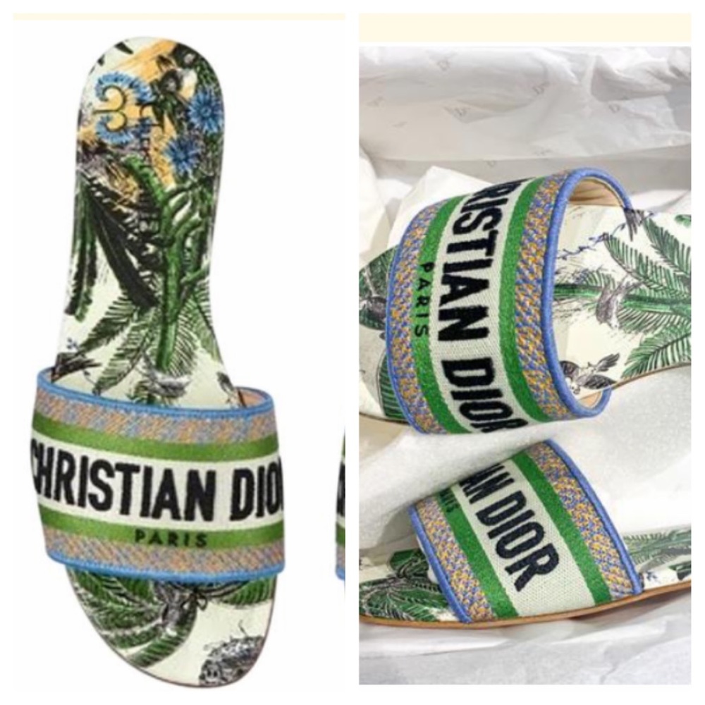🛑SOLD🛑Authentic New Dior DWay Tropicalia Slide - Picture 2 of 6